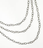 Load image into Gallery viewer, Black Rhodium 925 Sterling Silver Oval Link Chain. BR31
