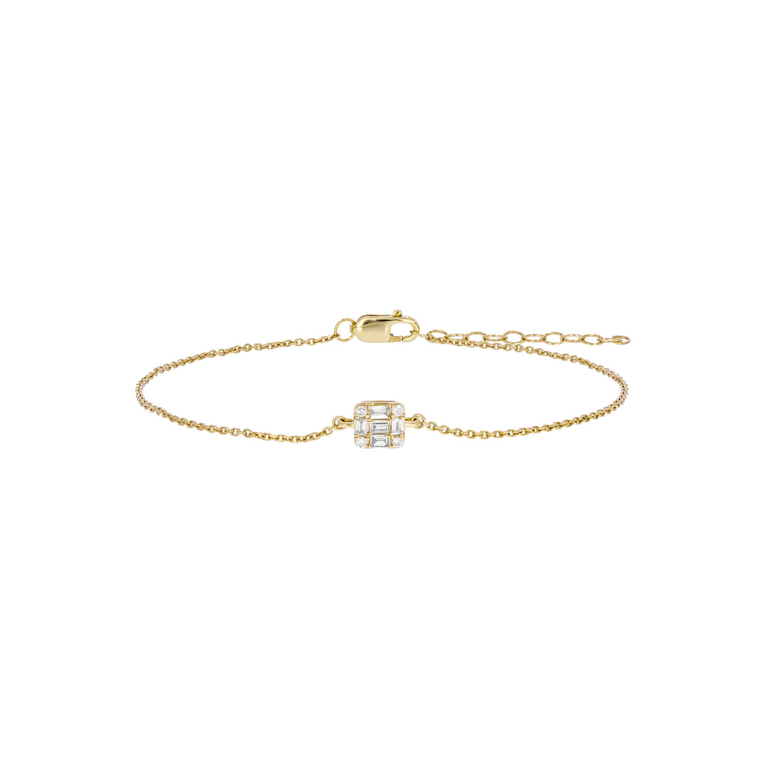 BFB60695. 14k Solid Gold Diamond Bracelet