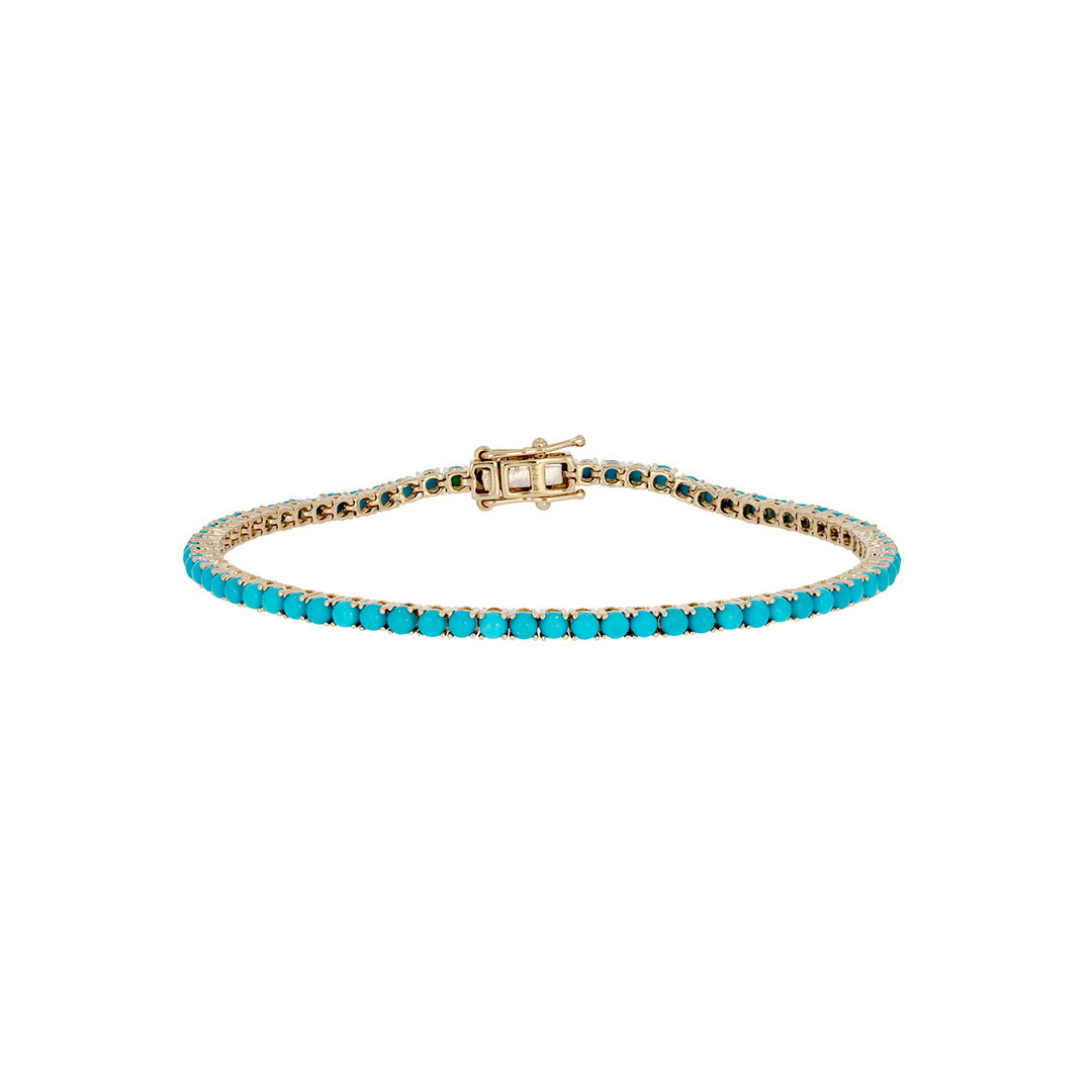 BTZ65191TQ. 14K Solid Gold Turquoise Bracelet