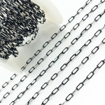 Load image into Gallery viewer, Rhodium and Sterling Silver Paperclip Link Chain