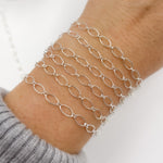 Load image into Gallery viewer, 790SS. Sterling Silver Oval &amp; Round Link Chain
