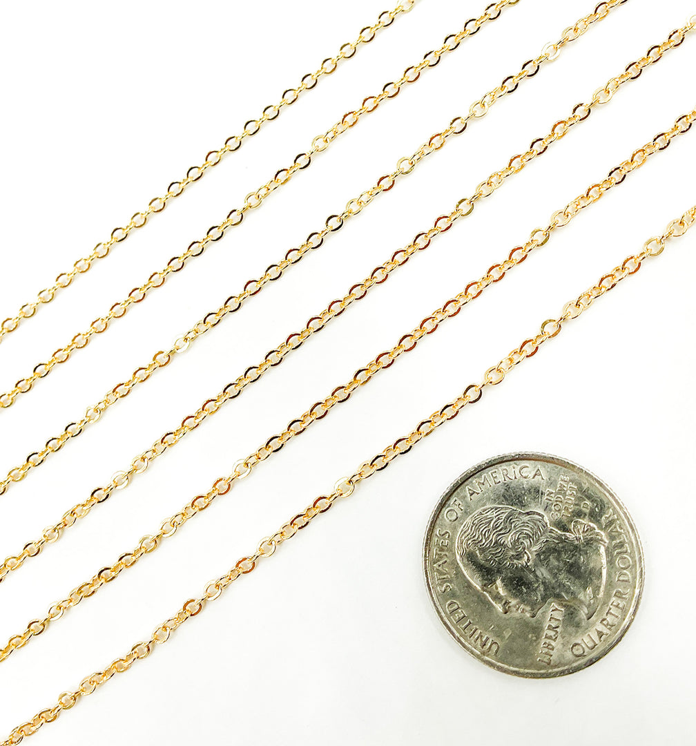 14K Gold Filled Cable Chain. 1916FGF