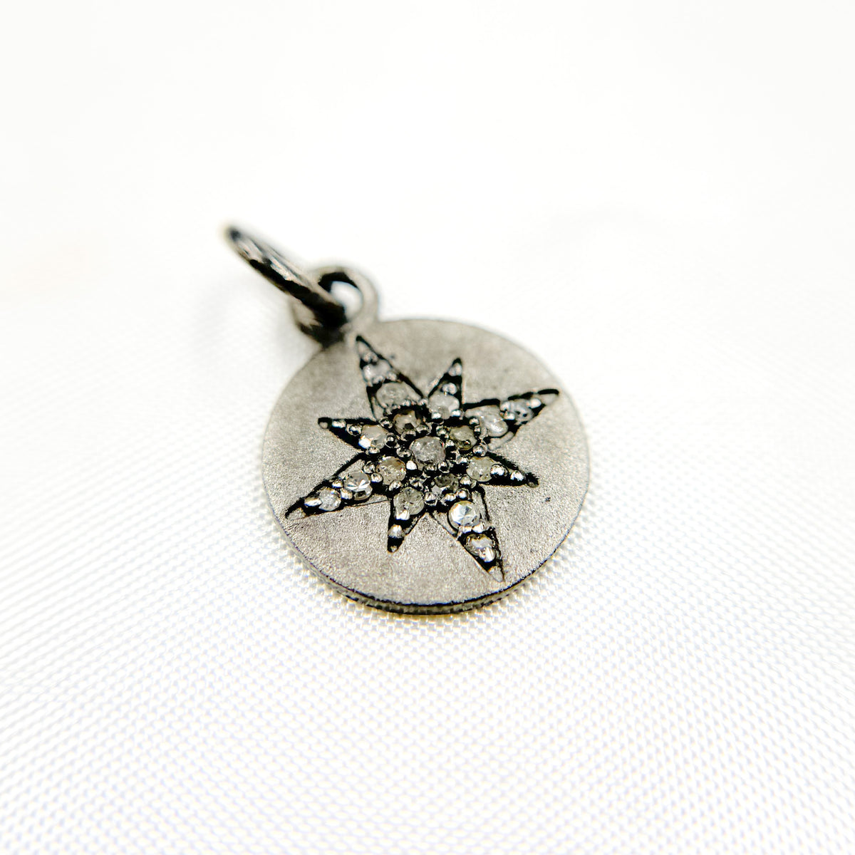 Buy Now Silver Round Star Charm