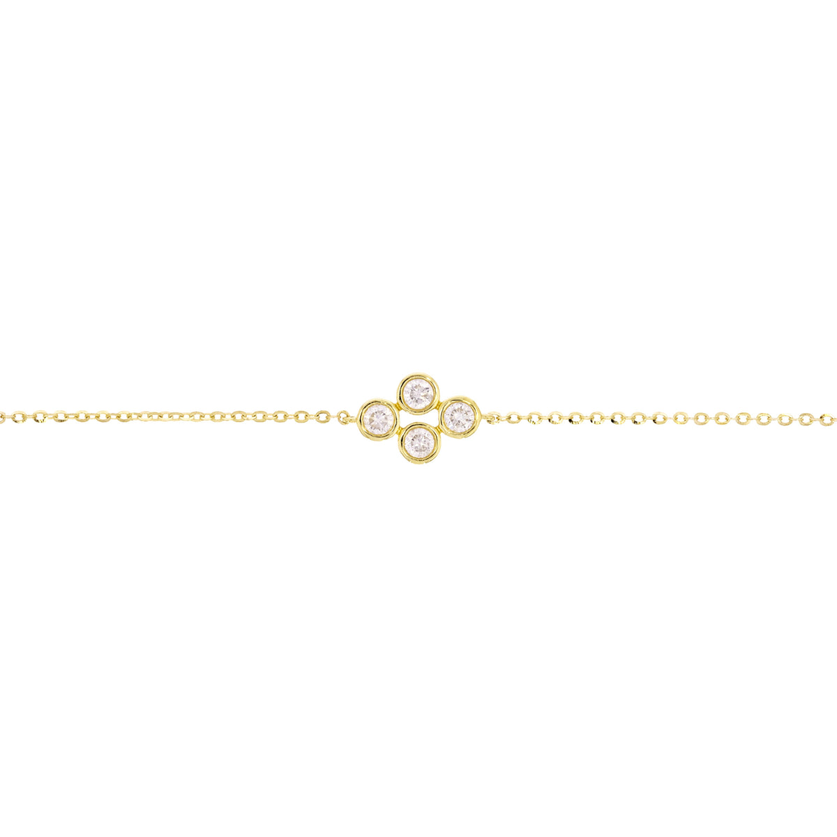 BFI61267. 14k Solid Gold Diamond Bracelet