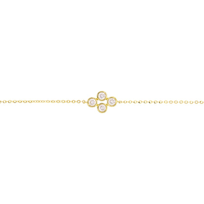 BFI61267. 14k Solid Gold Diamond Bracelet