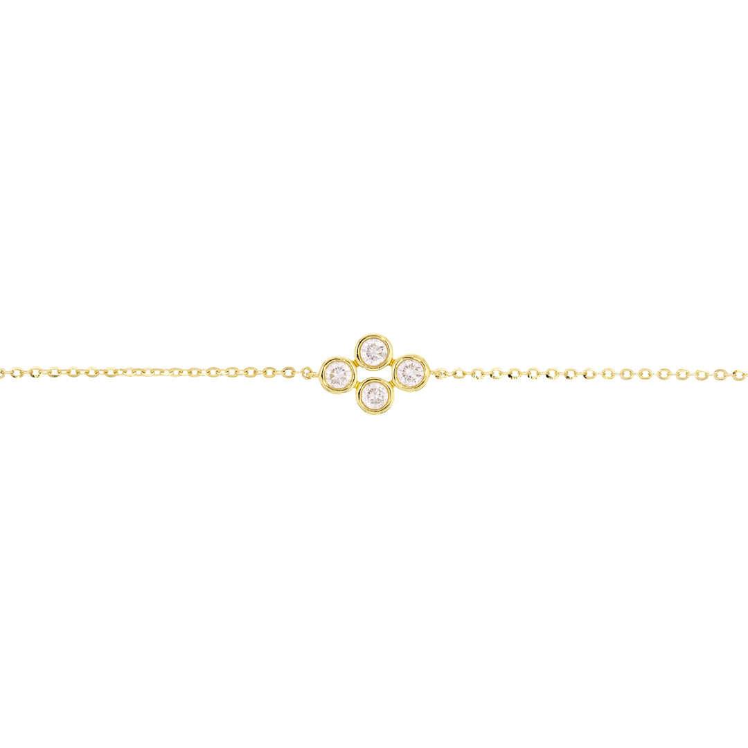 BFI61267. 14k Solid Gold Diamond Bracelet