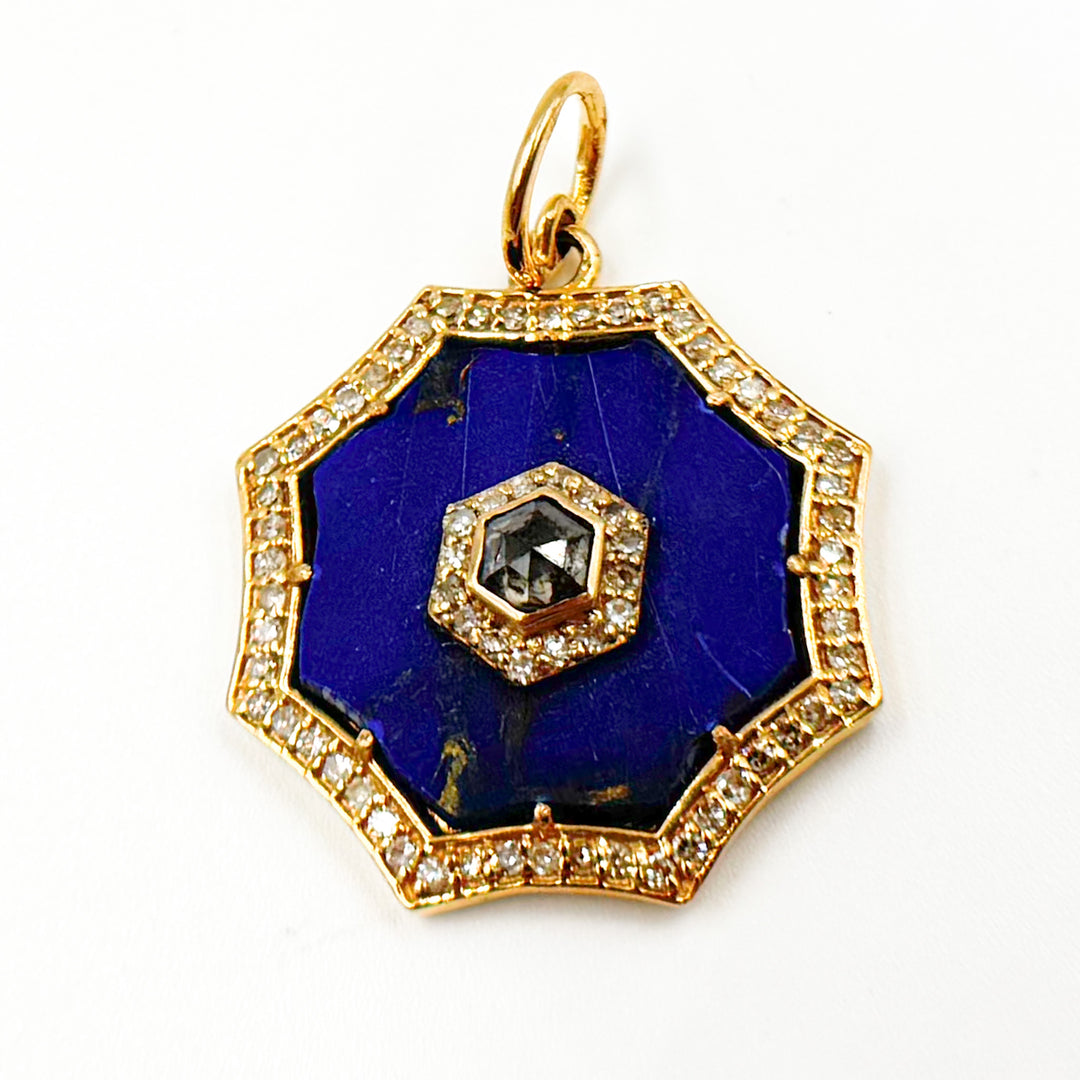 Shop Now Gold Organic Shape Pendant