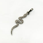 Load image into Gallery viewer, DP356. Diamond Sterling Silver Snake Pendant
