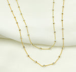 Load image into Gallery viewer, 120KPLP3YM. Sterling Silver Gold &amp; Silver Necklace Satellite
