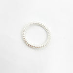 Load image into Gallery viewer, 5004491CT. 12MM 20.5 Gauge White Twisted Close Jump Ring
