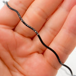 Load image into Gallery viewer, Black Rhodium Sterling Silver Snake Omega Necklaces
