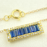 Load image into Gallery viewer, 14k Solid Gold Diamond &amp; Gemstone Necklace. NFN71044
