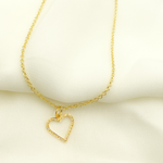 Load image into Gallery viewer, 14K Solid Gold Diamond Heart Shape Charm. GDP87
