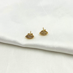 Load image into Gallery viewer, EFD52520Y. 14k Solid Gold Diamond Eye Studs