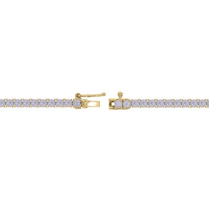 NFR71363. 14K Solid Gold Diamond Tennis Necklace