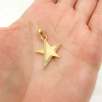 Load image into Gallery viewer, DP724. Diamond Sterling Silver Star Pendant
