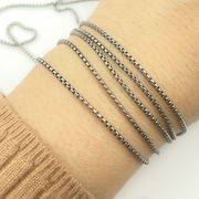 Oxidized Sterling Silver Boxs