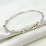 Load image into Gallery viewer, 14K White Solid Gold Diamond Bracelet. BNL68167
