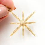 Load image into Gallery viewer, DP117. Diamond Sterling Silver Star Pendant
