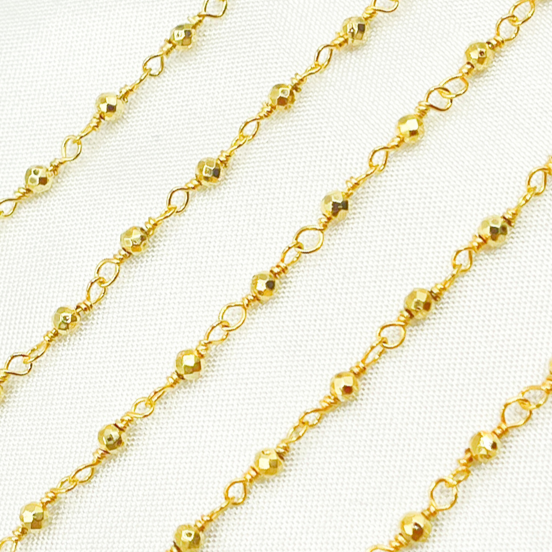 Shop Now Gold Pyrite Gold Plated Wire Chain