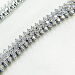 Load image into Gallery viewer, 14K Solid White Gold Diamond Necklace. NFT70751
