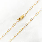 Load image into Gallery viewer, 1606Necklace. 14K Gold-Filled Smooth Paperclip Finished Necklace.
