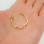 Load image into Gallery viewer, Shop White Gold Hoops