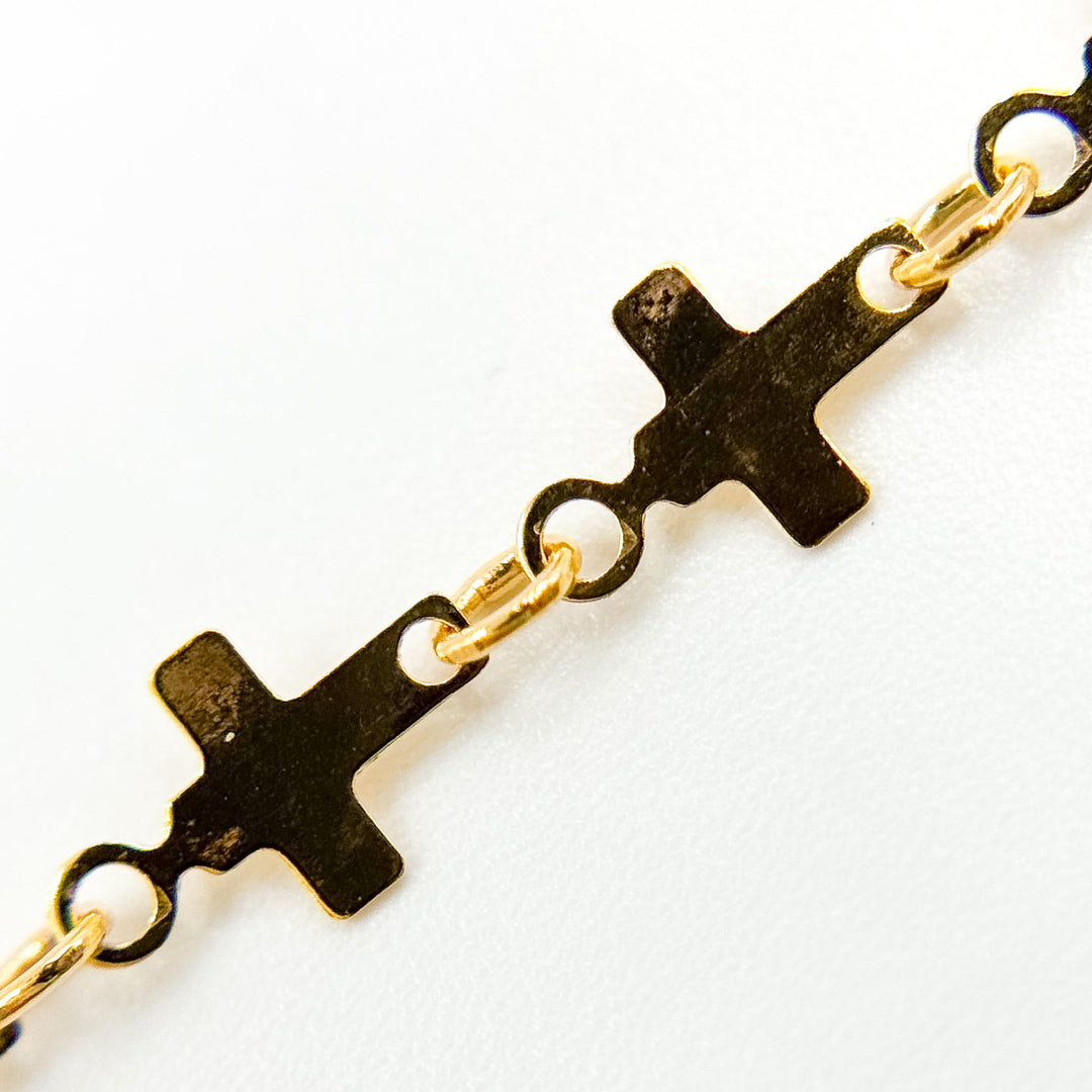 V310GF. 14K Gold-Filled Fancy Cross-Link Chain