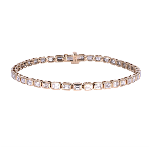 BTS65346. 14k Solid Gold Diamond Bracelet