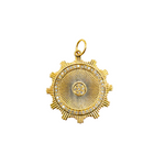 Load image into Gallery viewer, 14K Solid Gold with Diamonds Circle Shape Charm. GDP85
