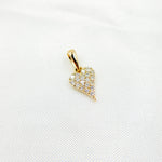 Load image into Gallery viewer, 14K Solid Gold Diamond Heart Shape Charm. PN417338
