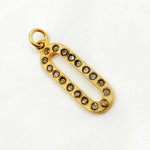 Load image into Gallery viewer, DP317. Diamond Sterling Silver Oval Pendant

