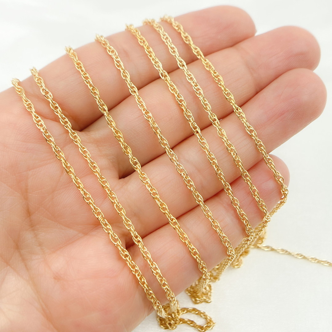 015RGF. 14k Gold Filled Rope Chain.