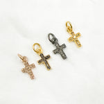 Load image into Gallery viewer, DC313. Diamond Sterling Silver Cross Charm
