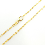 Load image into Gallery viewer, 14K Solid Gold Smooth Cable Necklace. 050KF
