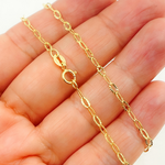 Load image into Gallery viewer, 14K Solid Yellow Gold Diamond Cut Oval Link Chain. 040FVB22
