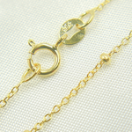 Load image into Gallery viewer, 025R03S4. 14k Solid Yellow Gold Satellite Bead Chain
