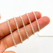 925 Sterling Silver Wheat Chain