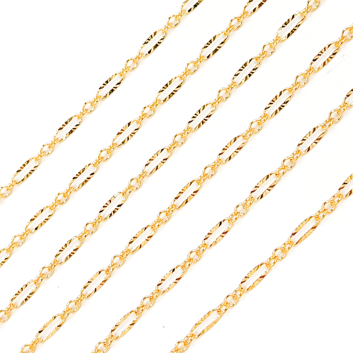 Gold Filled Diamond Cut Marina Link Chain
