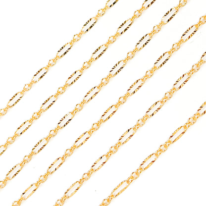 Gold Filled Diamond Cut Marina Link Chain