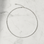 Load image into Gallery viewer, NFS71713. 14K Solid Gold Diamond Tennis Choker Necklace