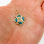 Load image into Gallery viewer, 14K Gold Square Pendants
