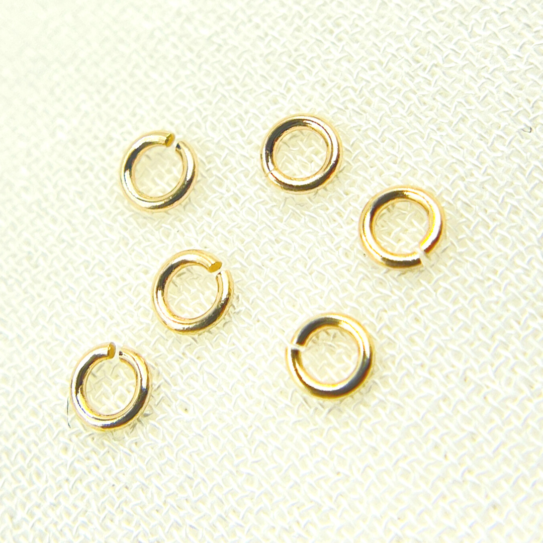 14K Gold Filled Open Jump Ring 28 Gauge 3mm. MFT030DE28GF