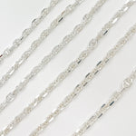 Load image into Gallery viewer, Y10SS. Sterling Silver Diamond Cut Marina Chain
