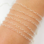 Load image into Gallery viewer, 1808MSS. Sterling Silver Twisted Cable Chain
