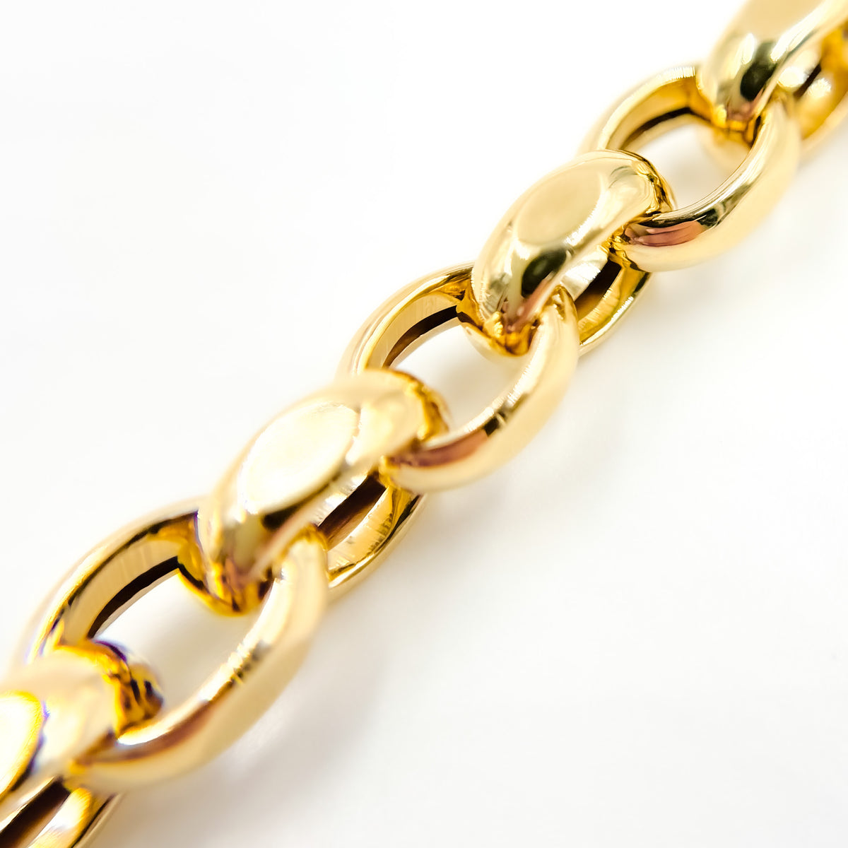 Shop 14K Solid Gold Flat Cable Link Necklace