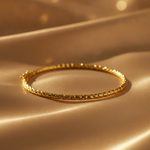 Load image into Gallery viewer, Bangle2. 14K Solid Gold Bangle Diamond Cut