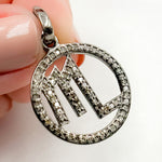 Load image into Gallery viewer, DC388. Diamond Sterling Silver Round Scorpio Zodiac Pendant
