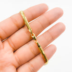 Load image into Gallery viewer, 330CCTDBRA8BR. 14K Solid Gold Flat Snake Bracelet