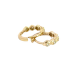Load image into Gallery viewer, 14K Solid Gold Diamond Hoop Earrings. HP402076Y
